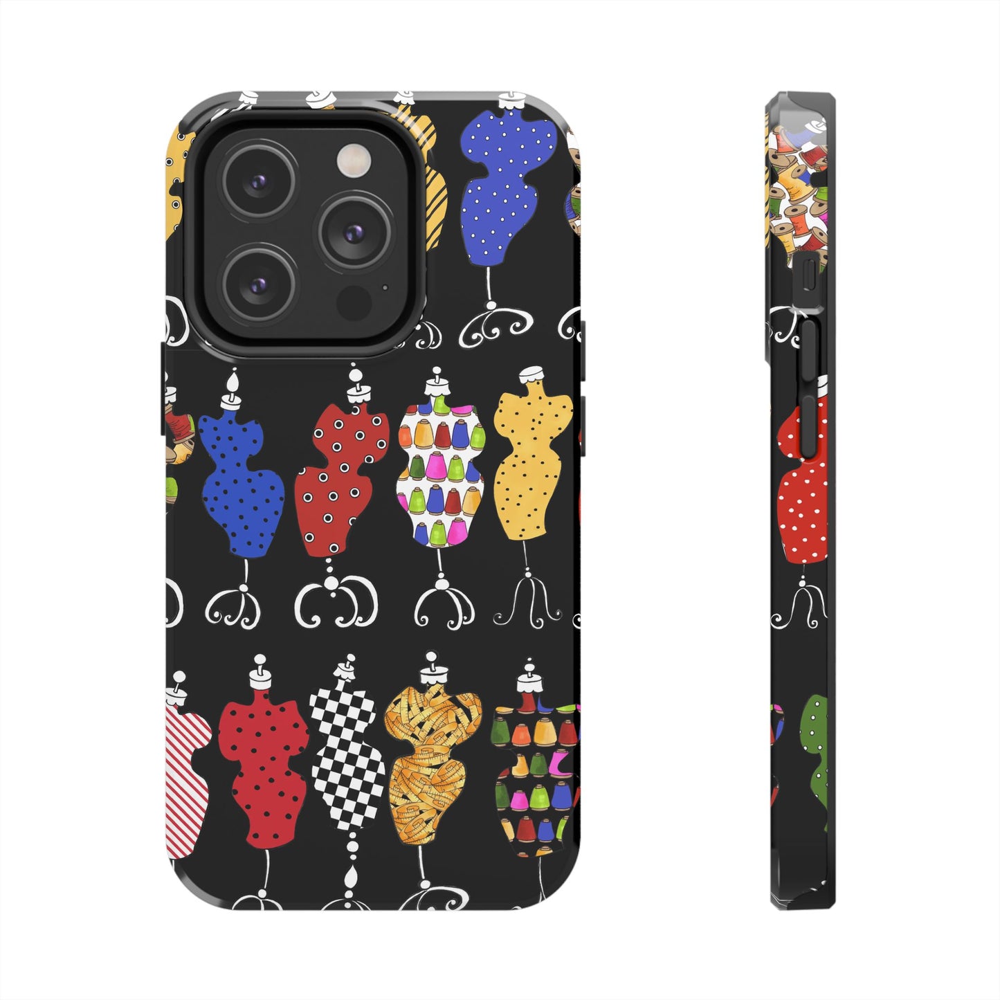 Go Figure Black / Multi Phone Case