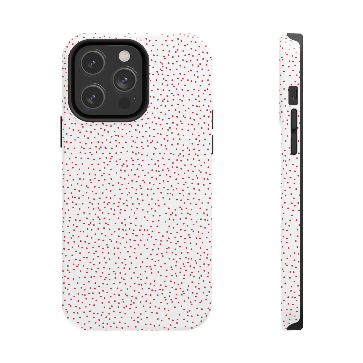 Dinky Dots White / Red Phone Case