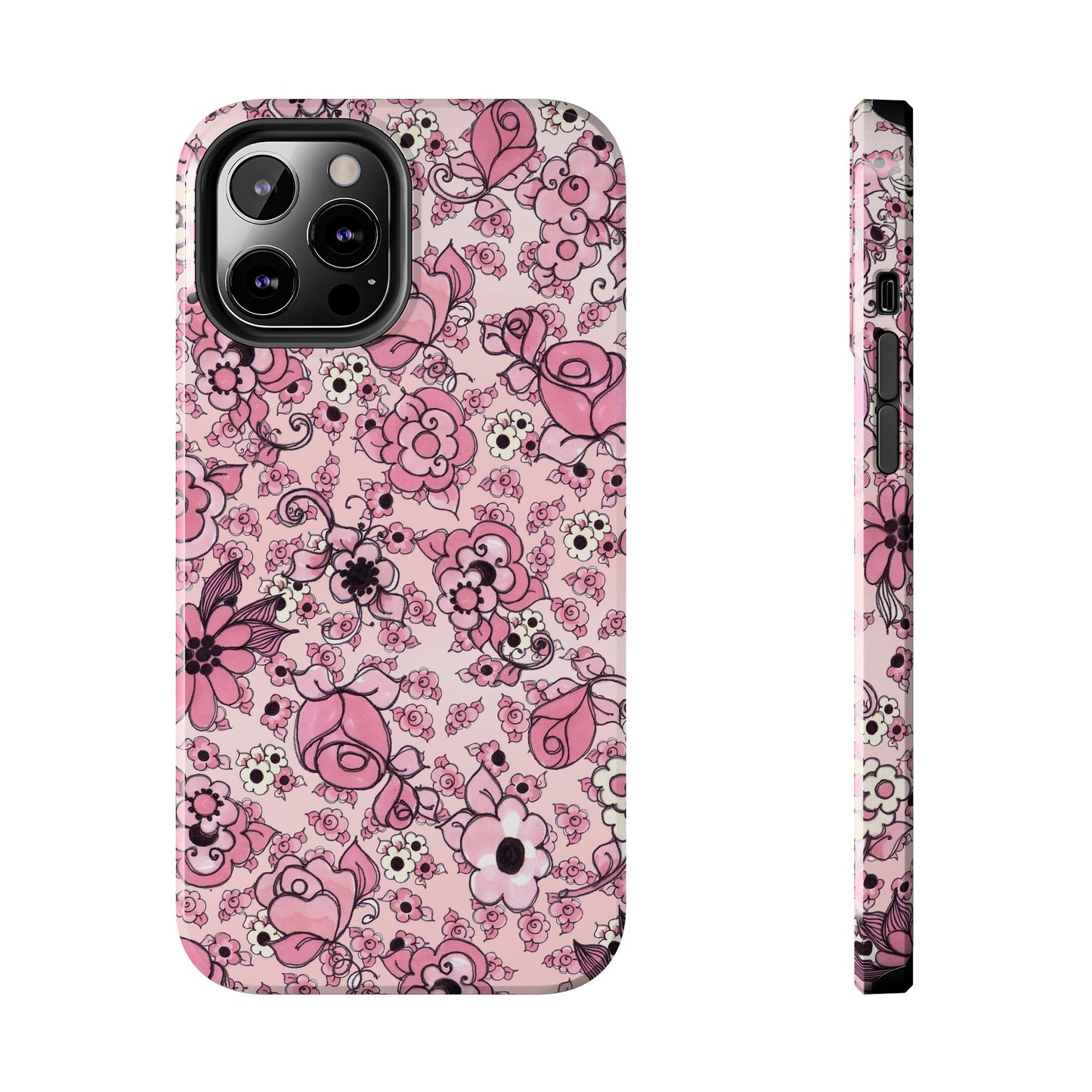 Profuse Posies Pink Phone Case
