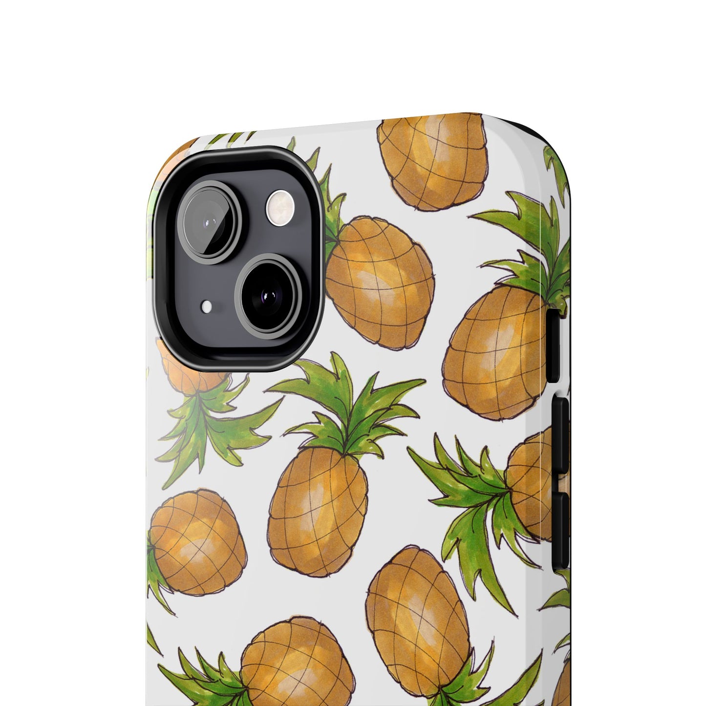 Pineapple Toss White Phone Case
