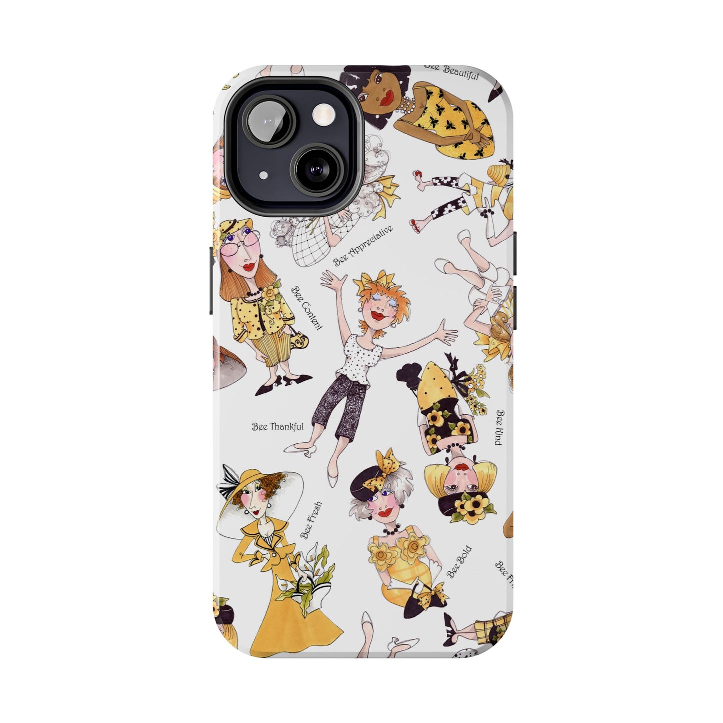 Bee Tossed White Phone Case
