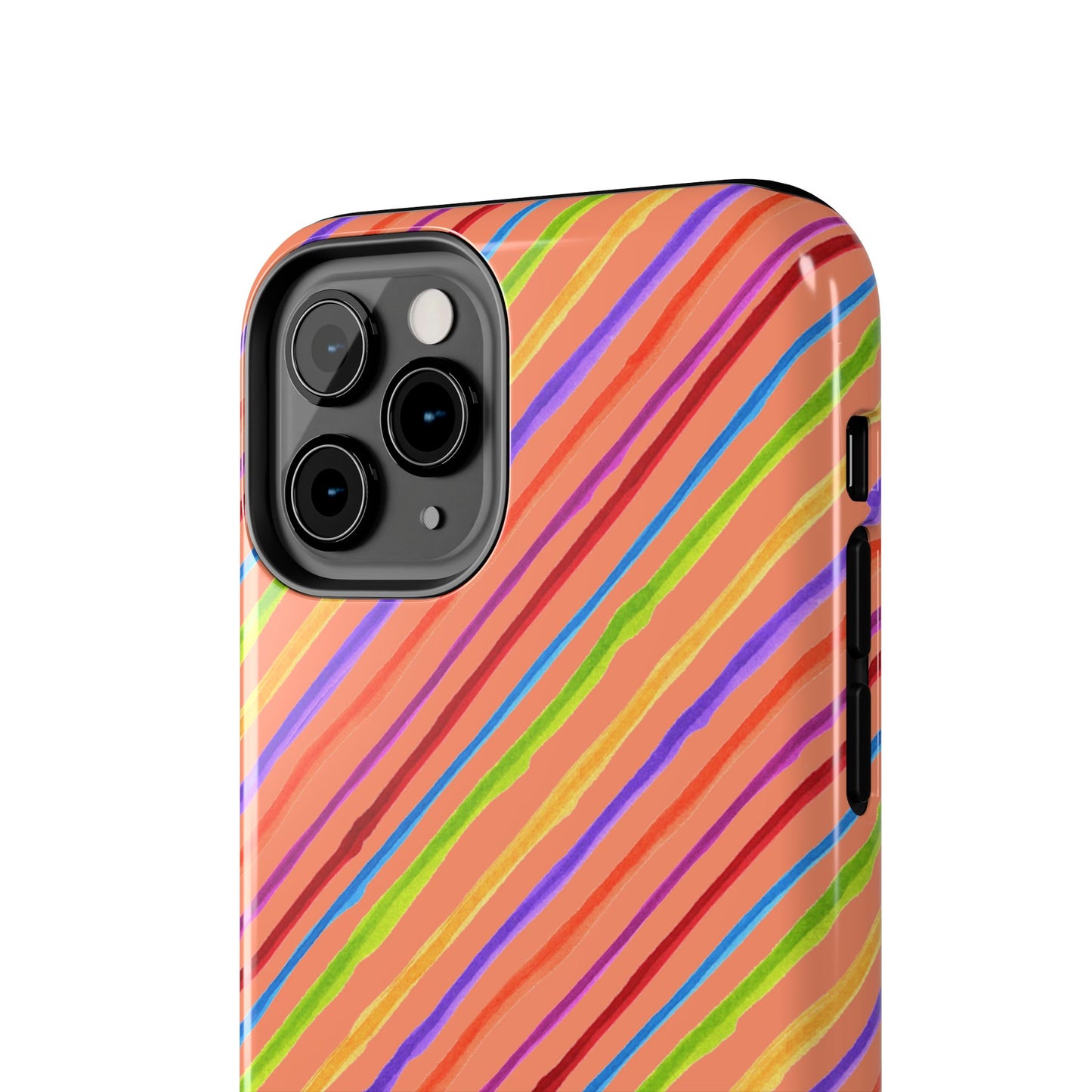 Calico Stripe Orange Phone Case