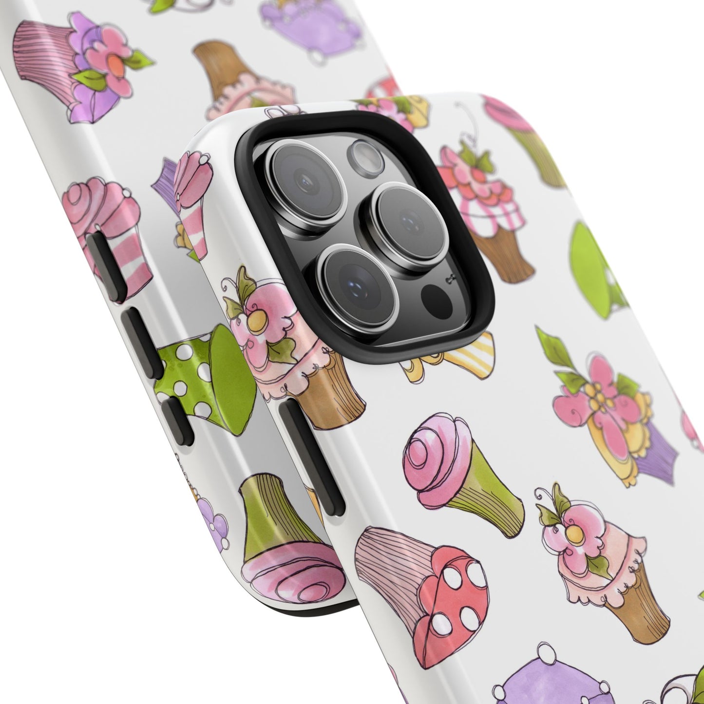 Cupcake Toss White Phone Case