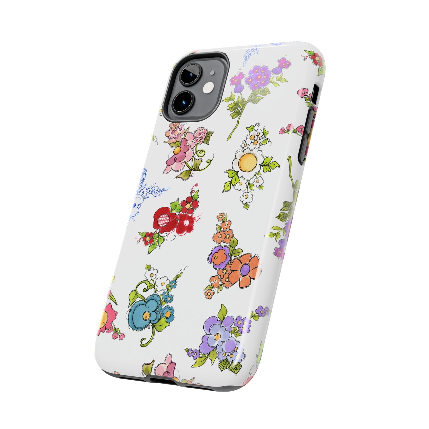 Mixed Bouquets White Phone Case