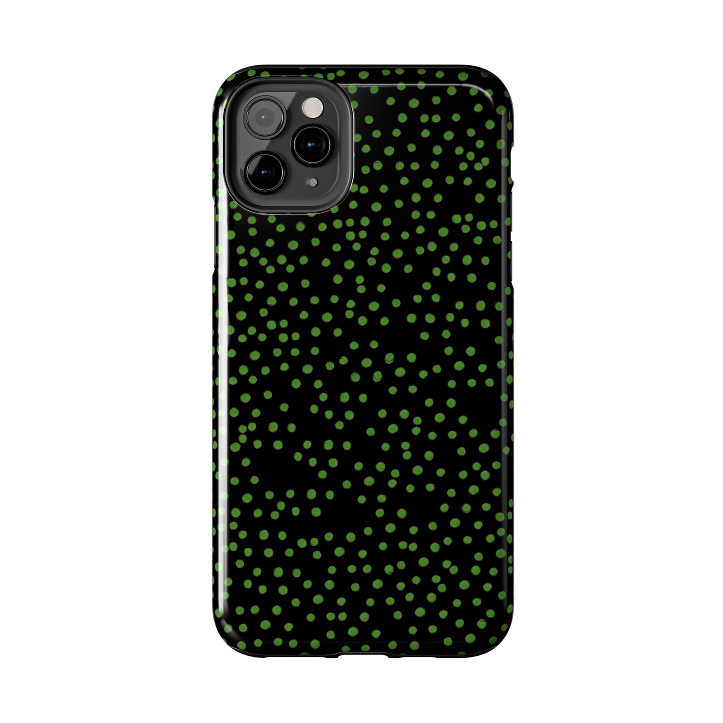 Dinky Dots Black / Green Phone Case