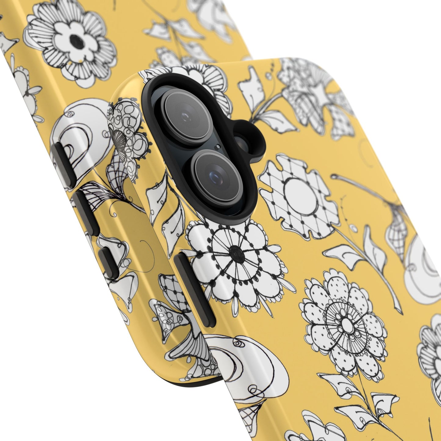 Paper Posies Yellow Phone Case