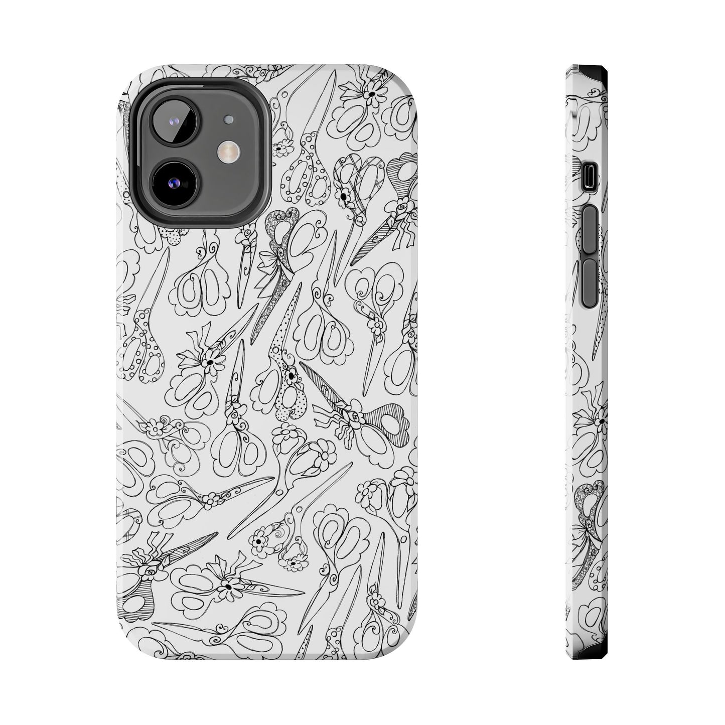 Scissor Blizzard White Phone Case