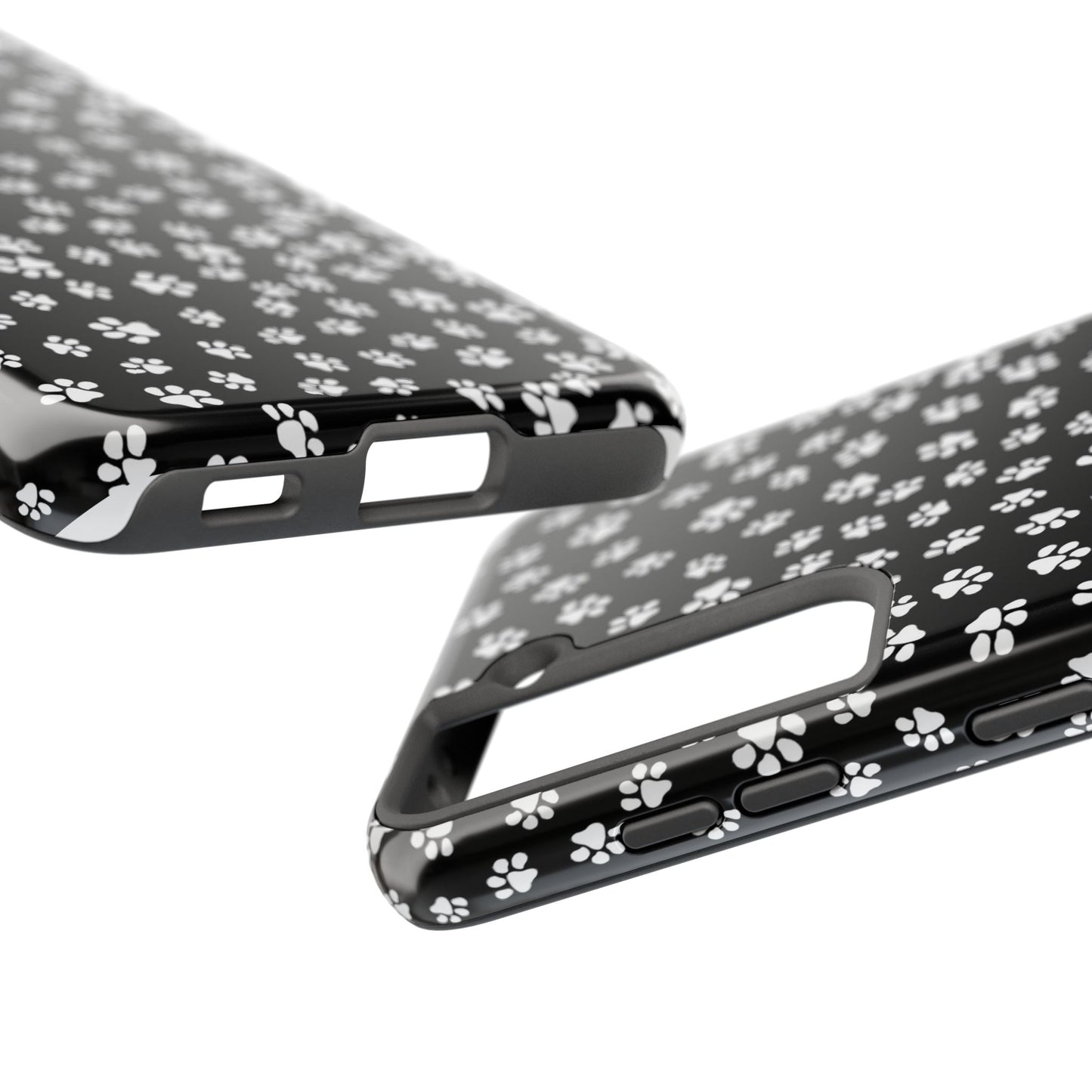 Little Paws Black / White Phone Case