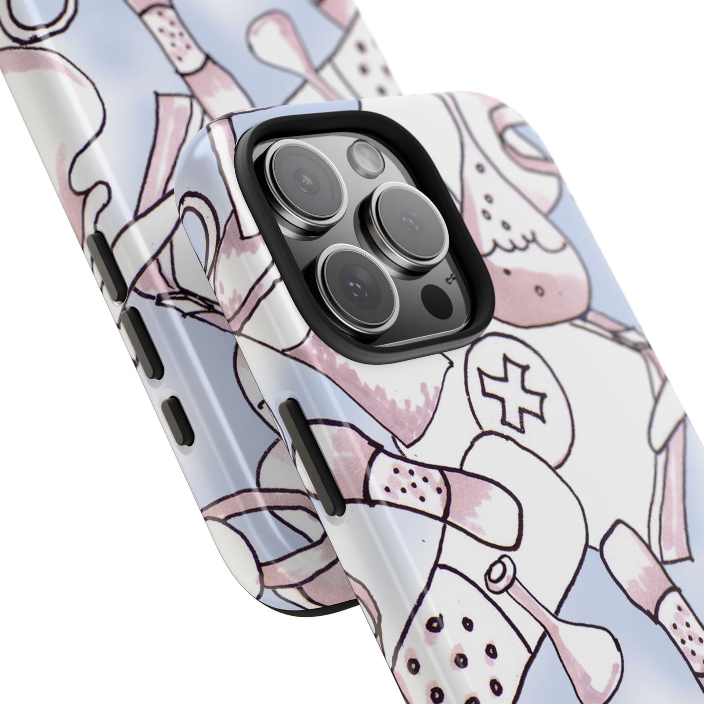 Med Stuff Blue Phone Case