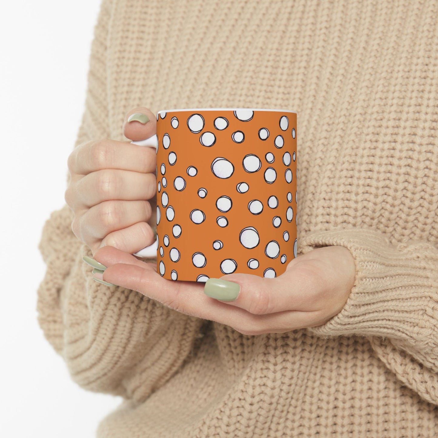 Pot Dots Orange Cup