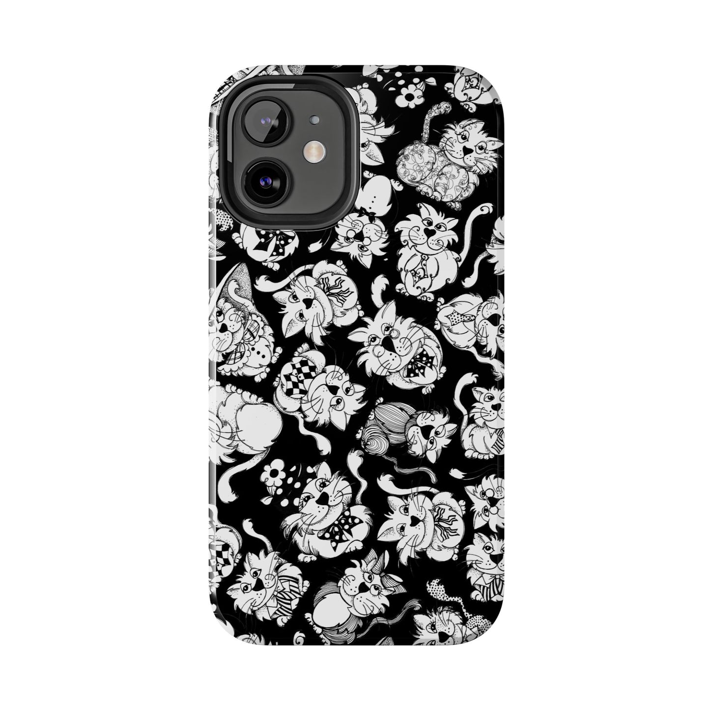 So Kitties Tossed Black Phone Case