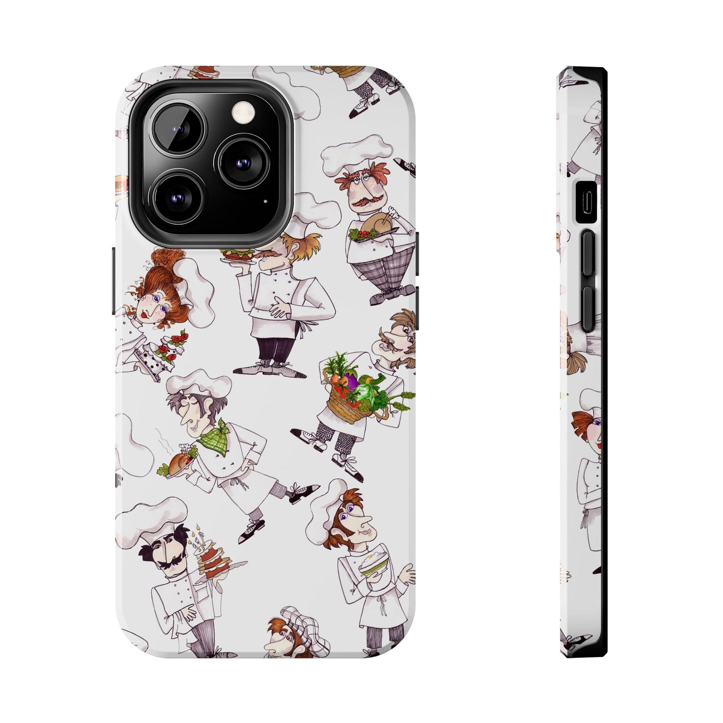 Tossed Chefs White Phone Case