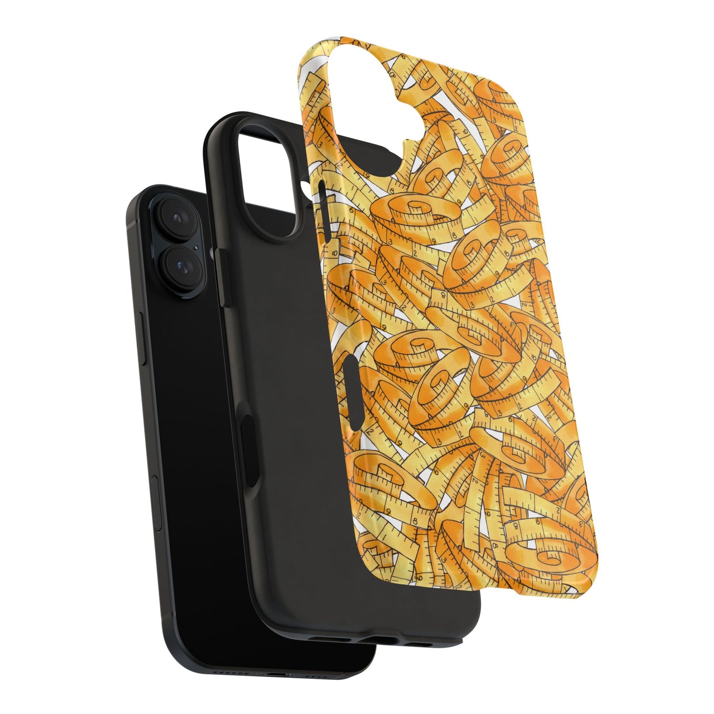 Tape Storm White / Yellow Phone Case
