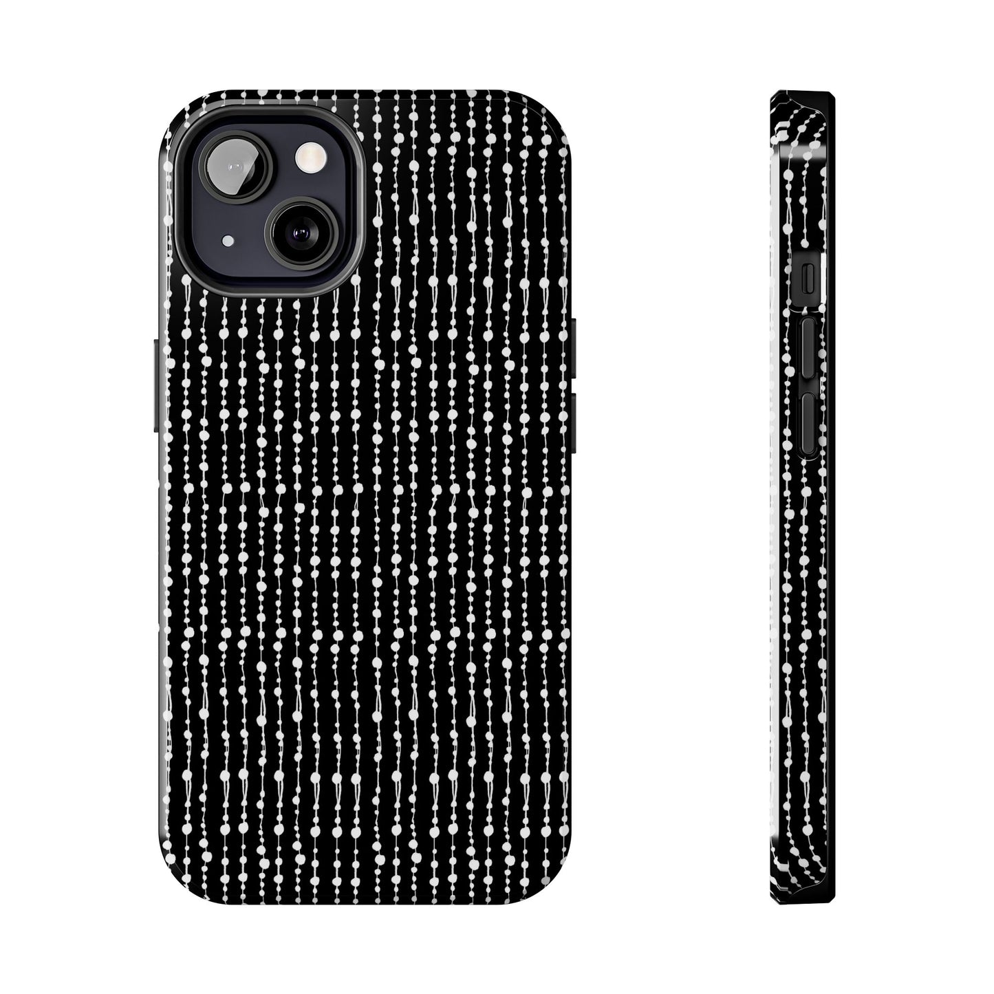 Beaded Curtain Black / White Phone Case