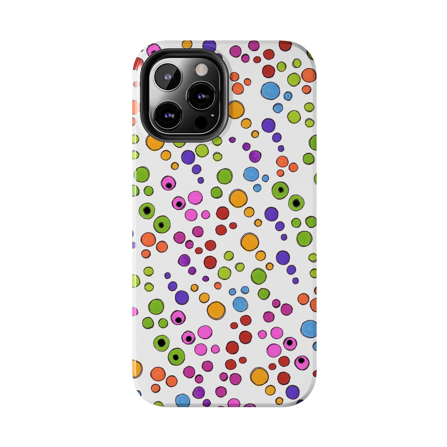 Dog Dots White / Multi Phone Case
