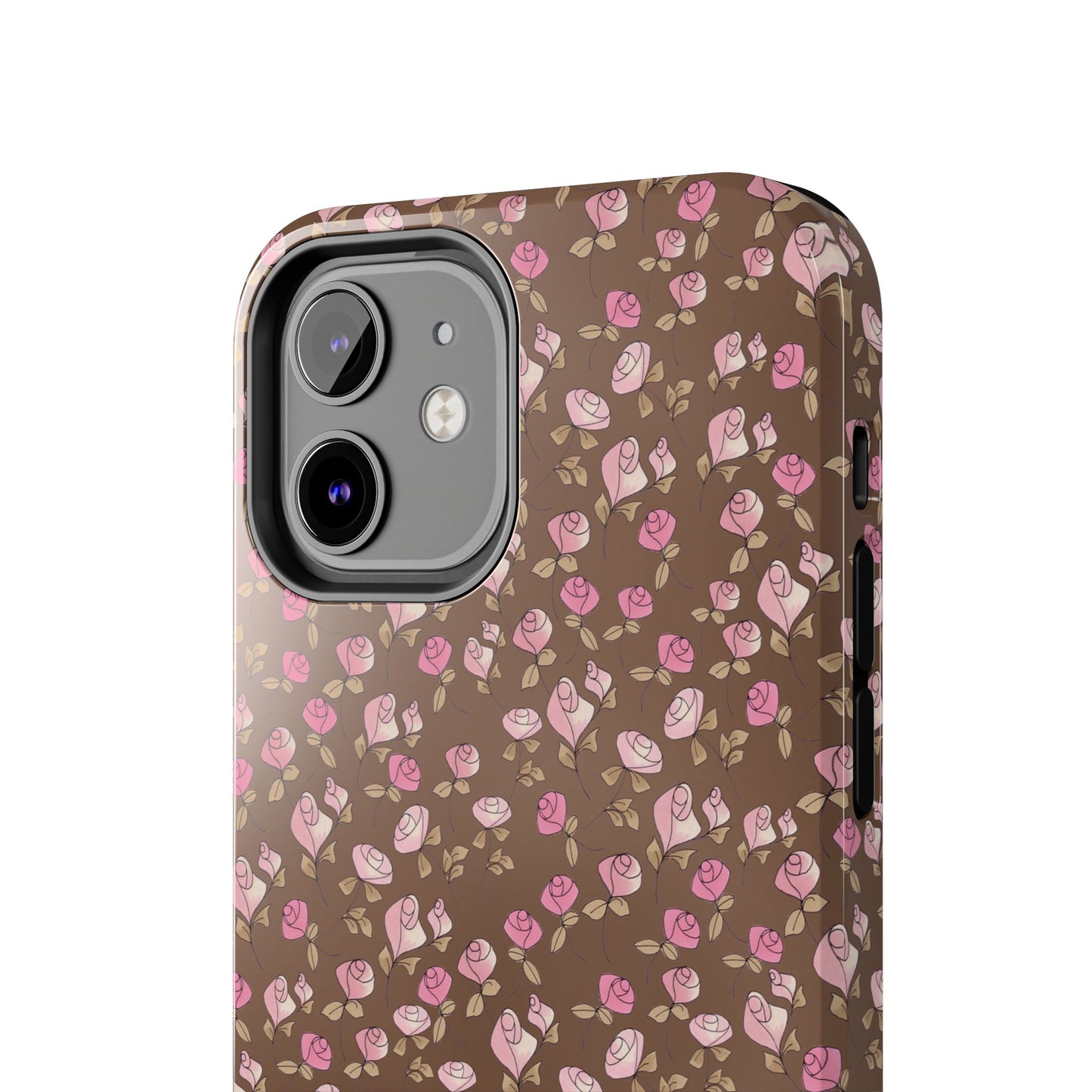 Little Bitty Roses Chocolate Phone Case