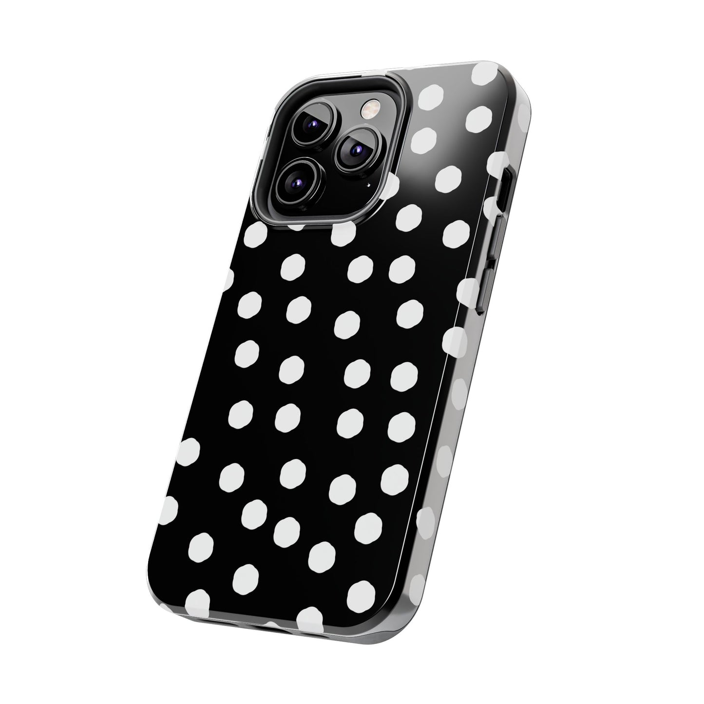 Jumbo Dots Black / White Phone Case