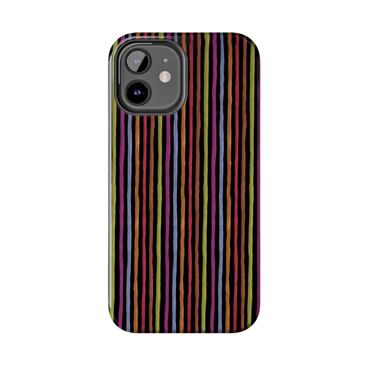 Stripe Black Phone Case