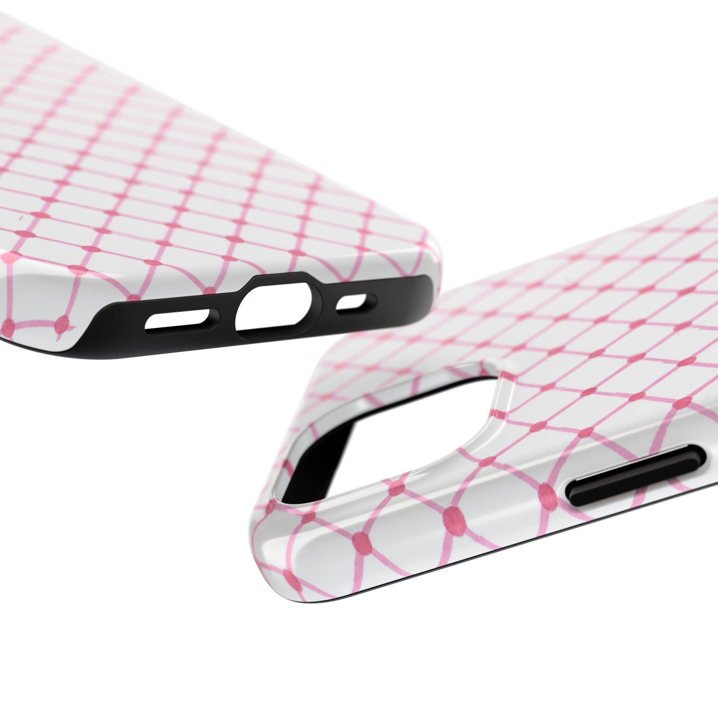 Cyclone Fence White / Pink Phone Case