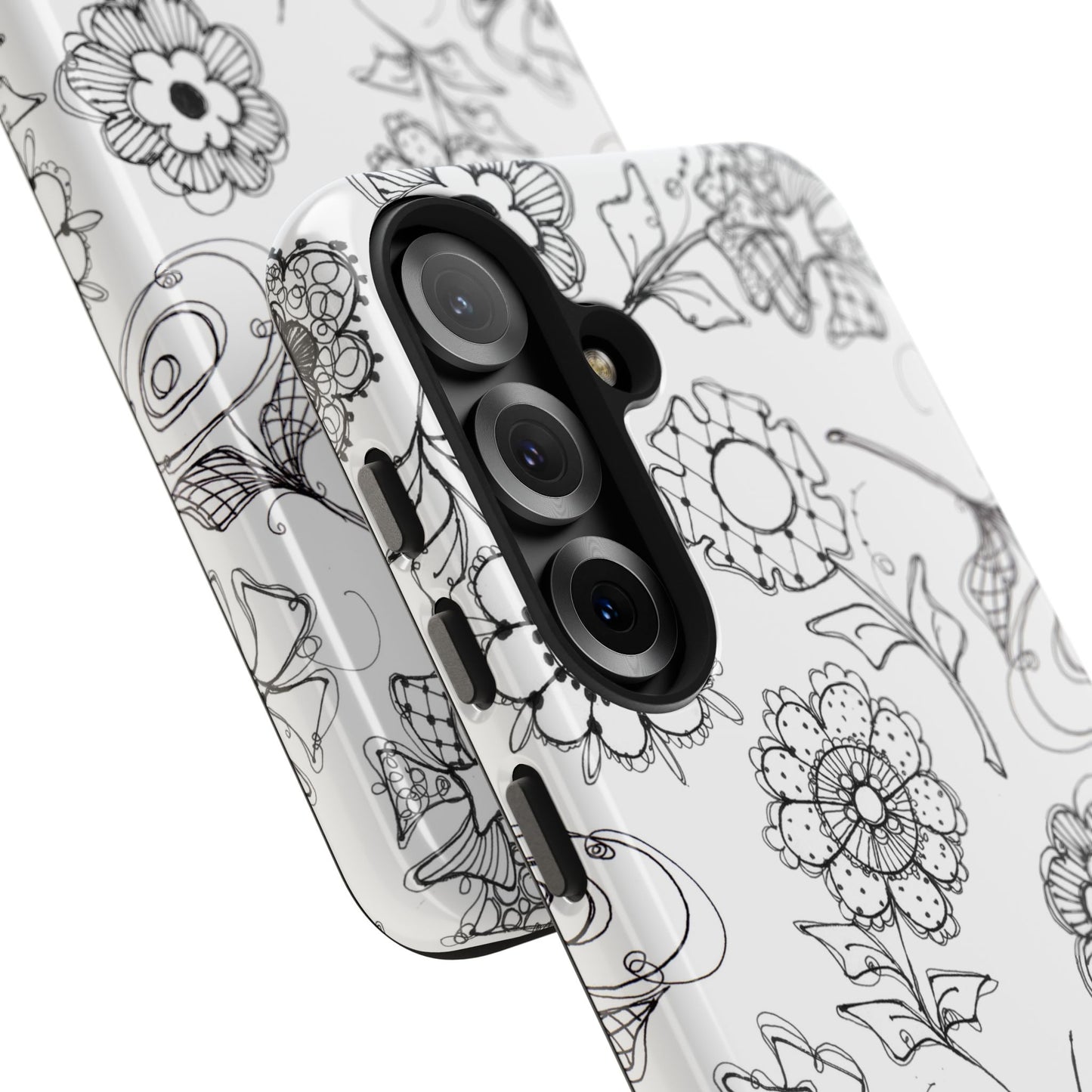 Paper Posies White Phone Case
