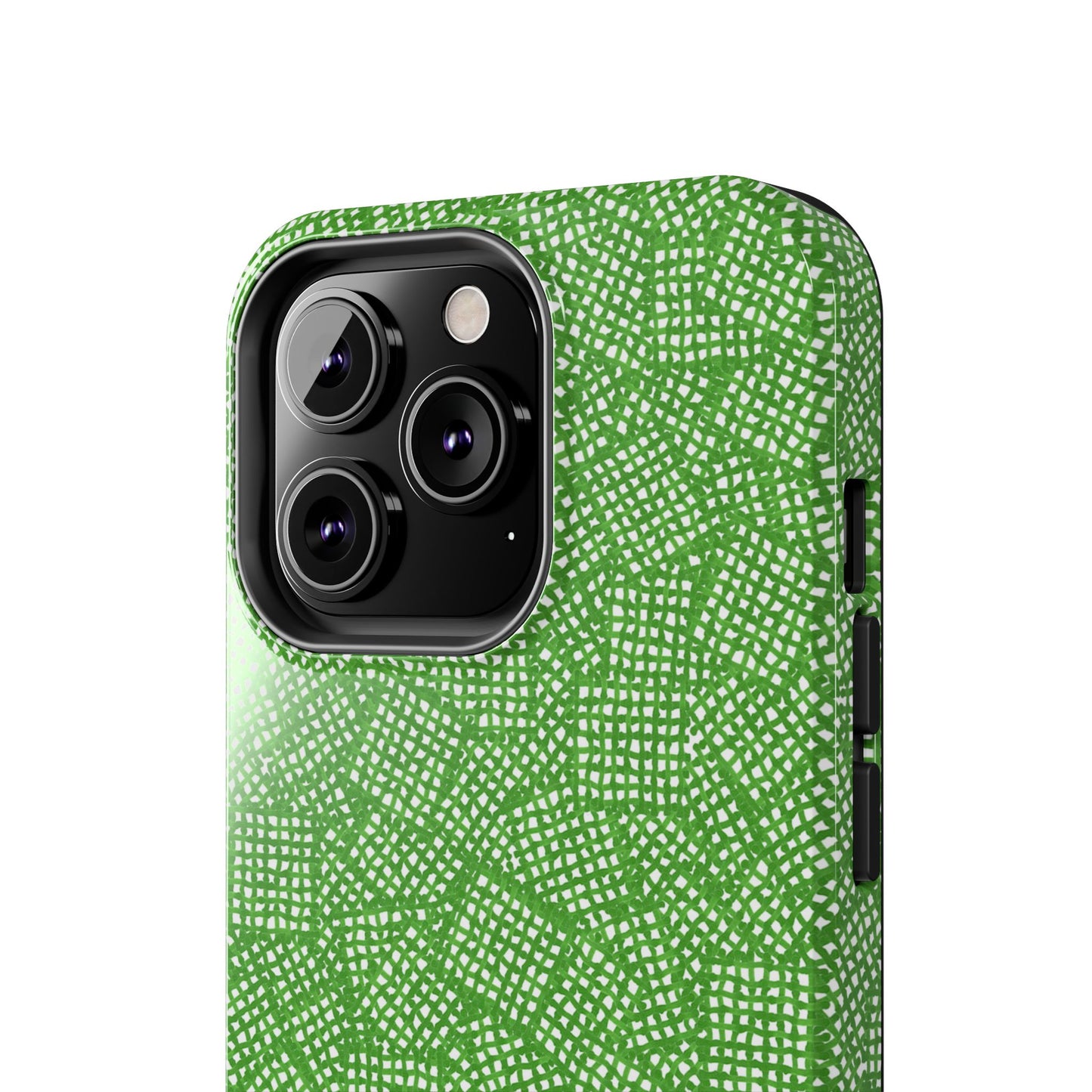 Check Patch Small Green Phone Case