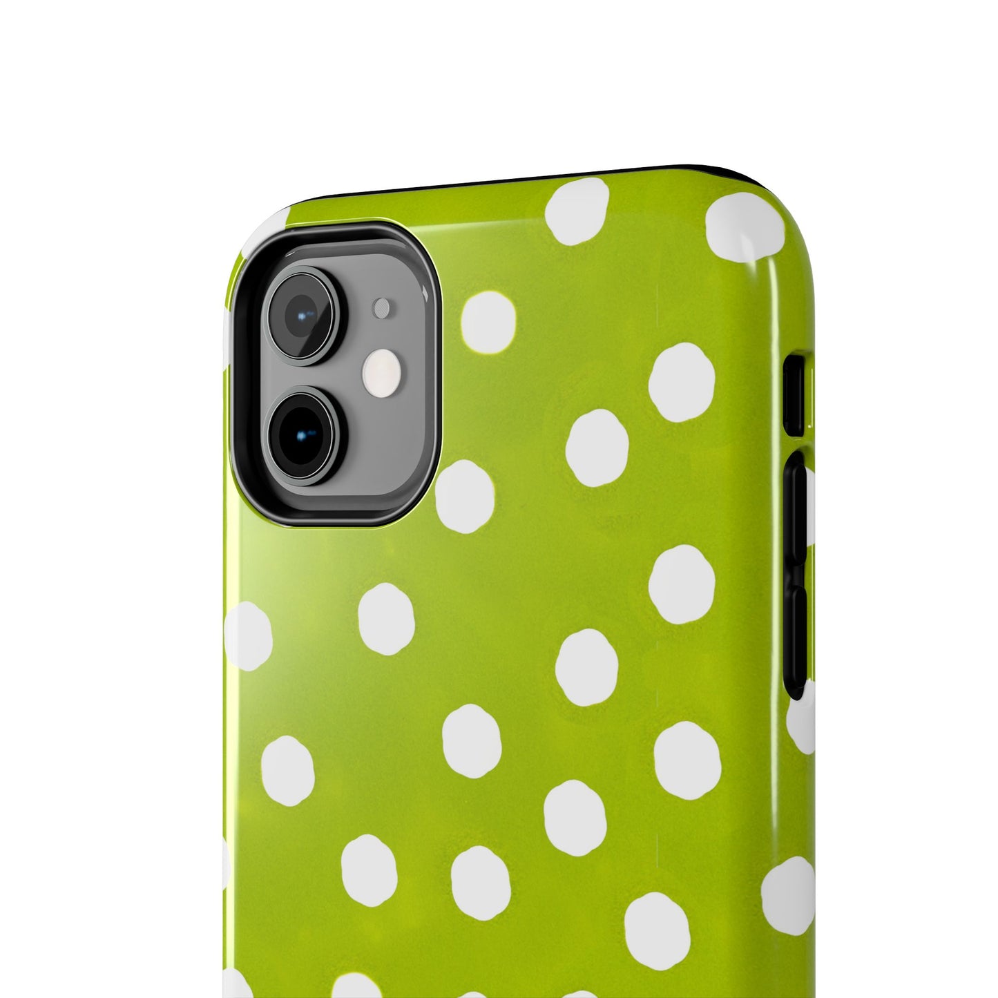 Jumbo Dots Green / White Phone Case