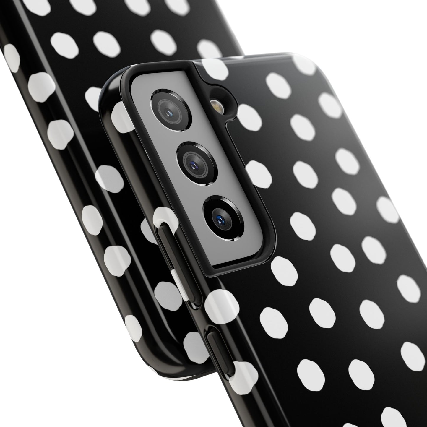 Jumbo Dots Black / White Phone Case