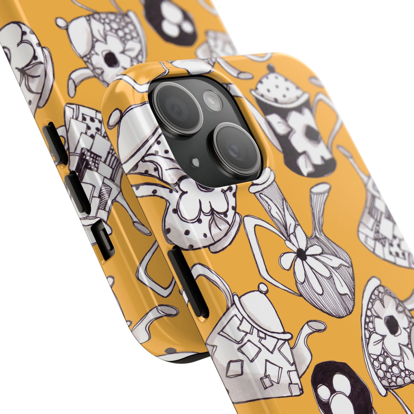 Fancy Pots Yellow Phone Case