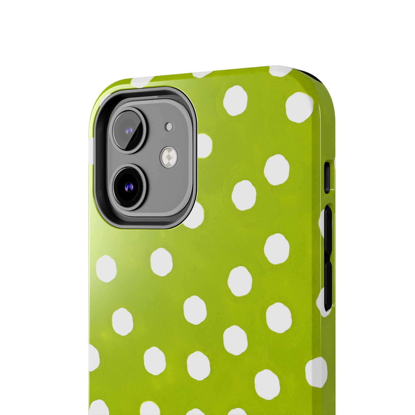 Jumbo Dots Green / White Phone Case