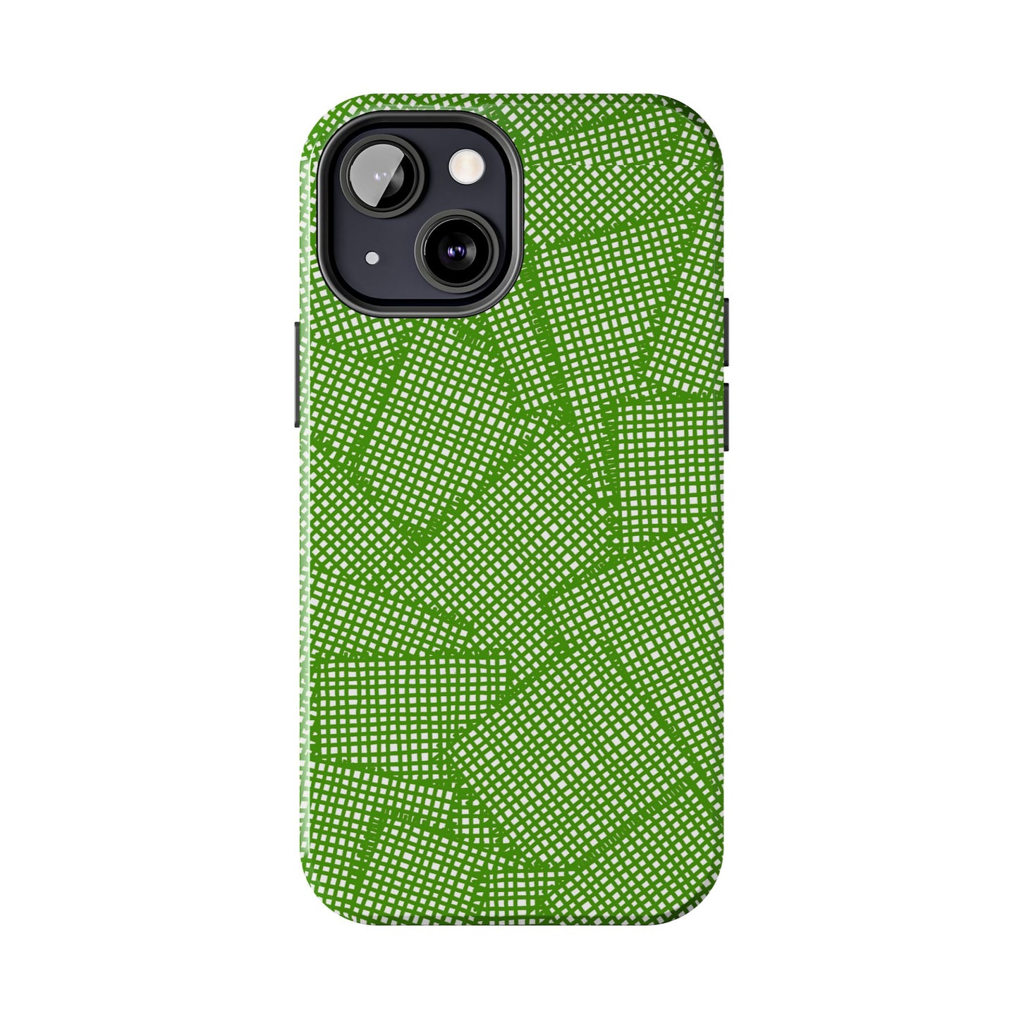 Check Patch Large Green Phone Case