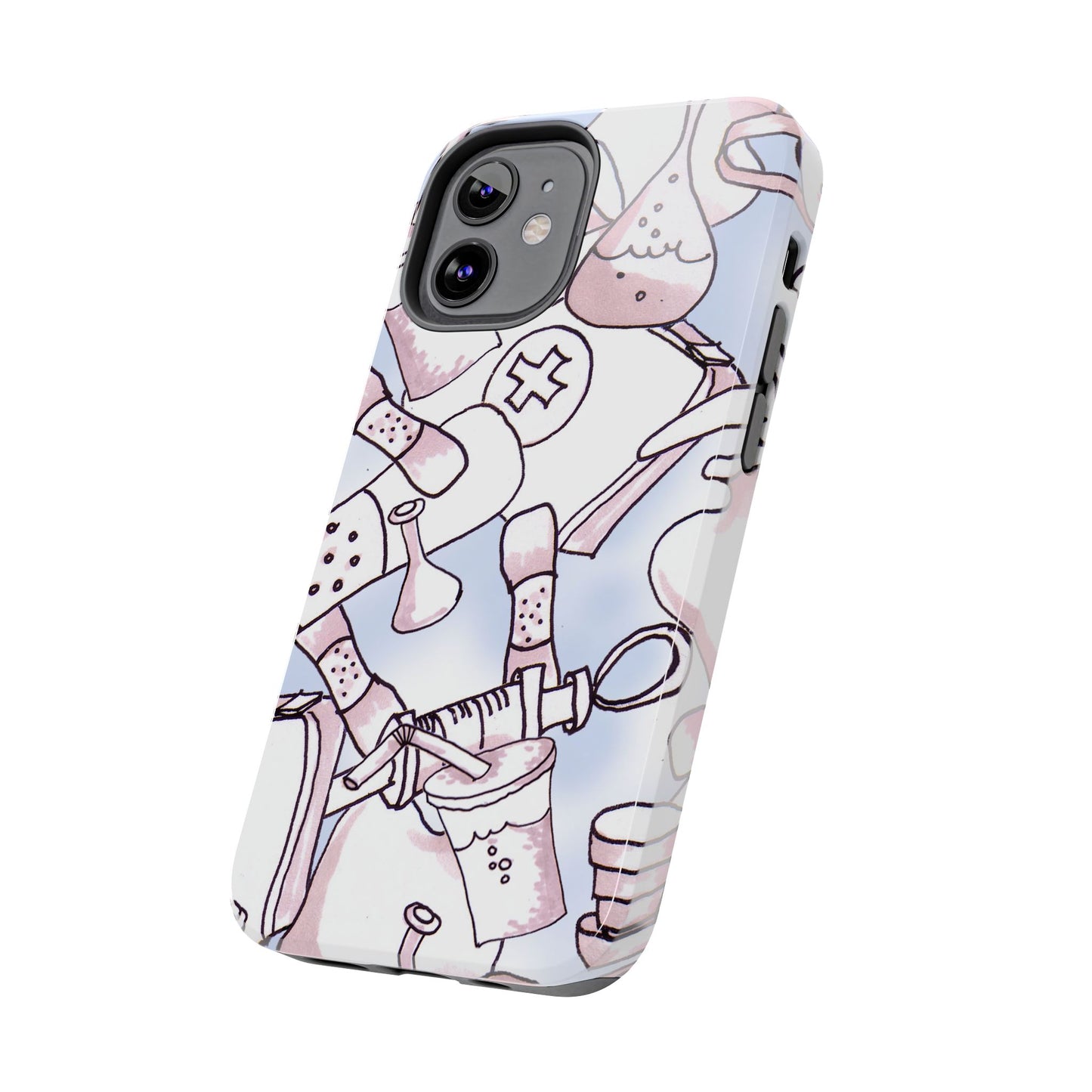 Med Stuff Blue Phone Case