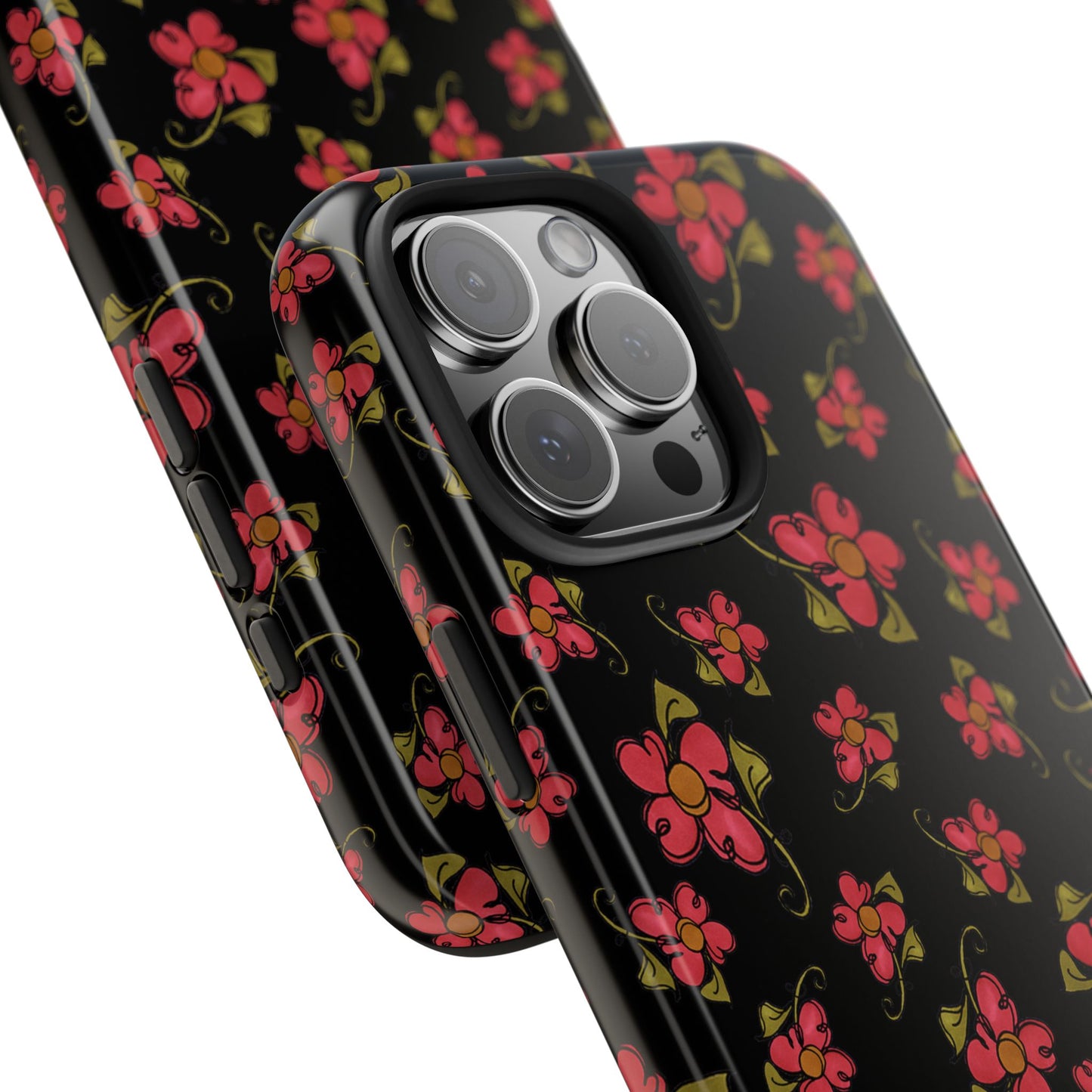 Daisy Caper Black Phone Case