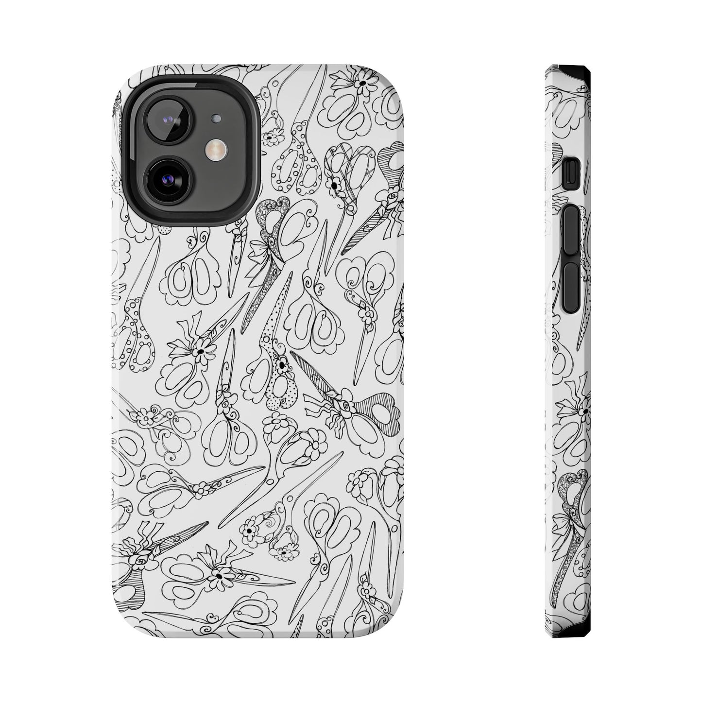 Scissor Blizzard White Phone Case