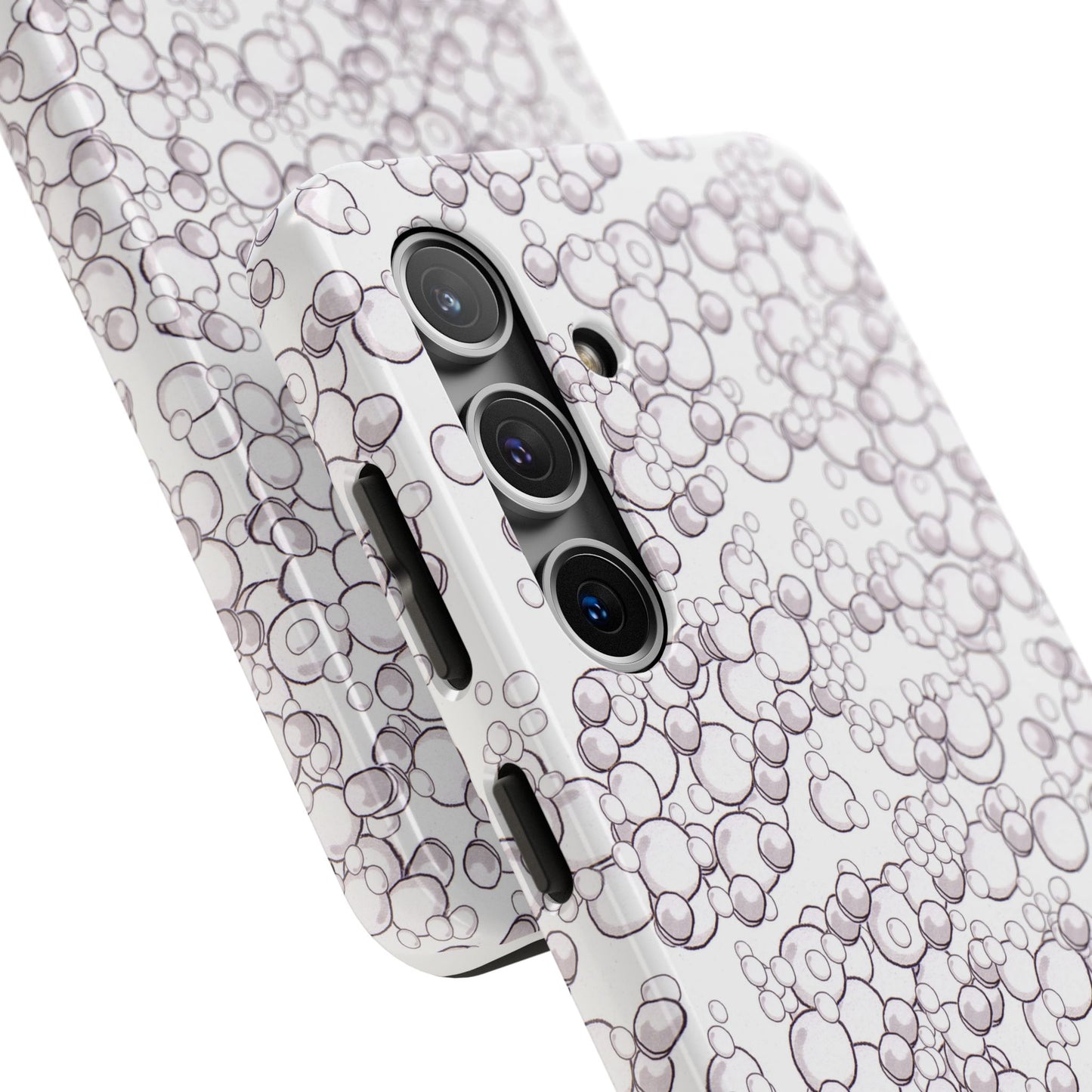 Bubble Dots White Phone Case