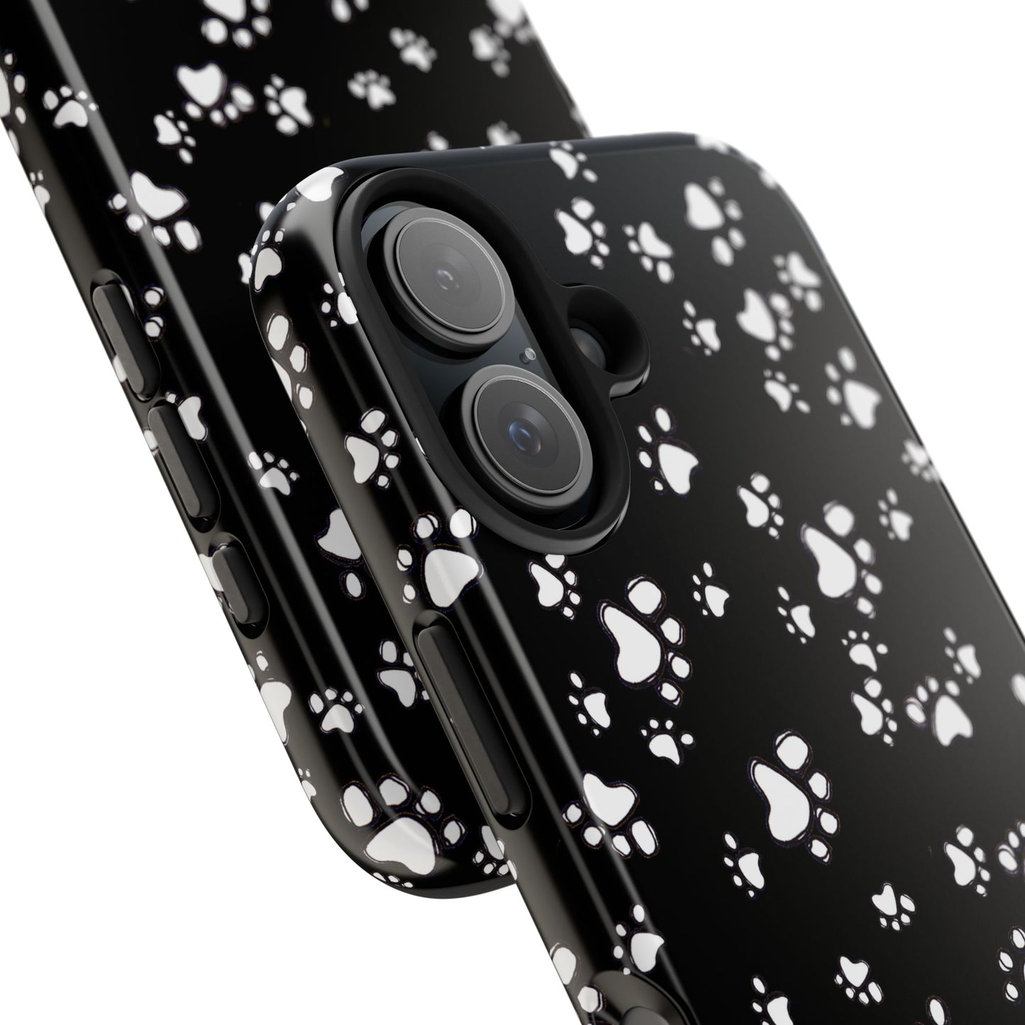 Paw Flakes Black Phone Case