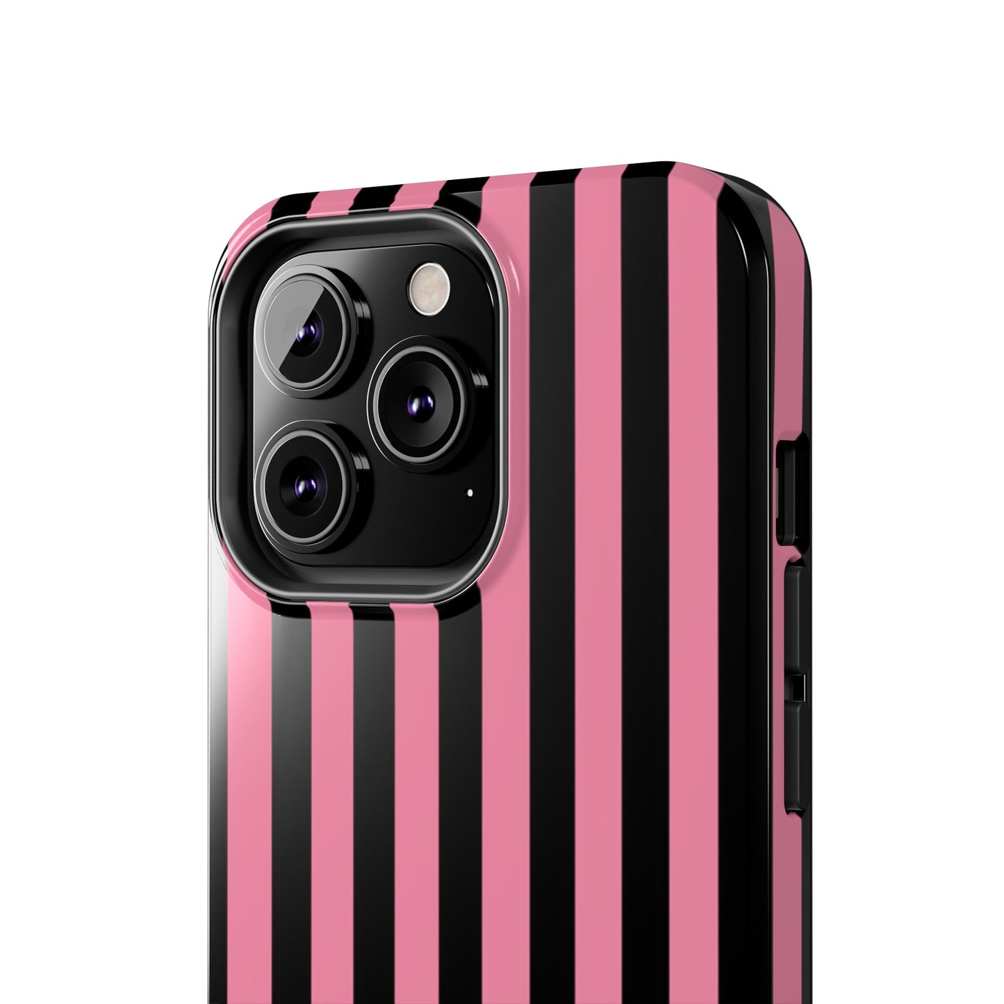 Vertical Stripe Pink / Black Phone Case