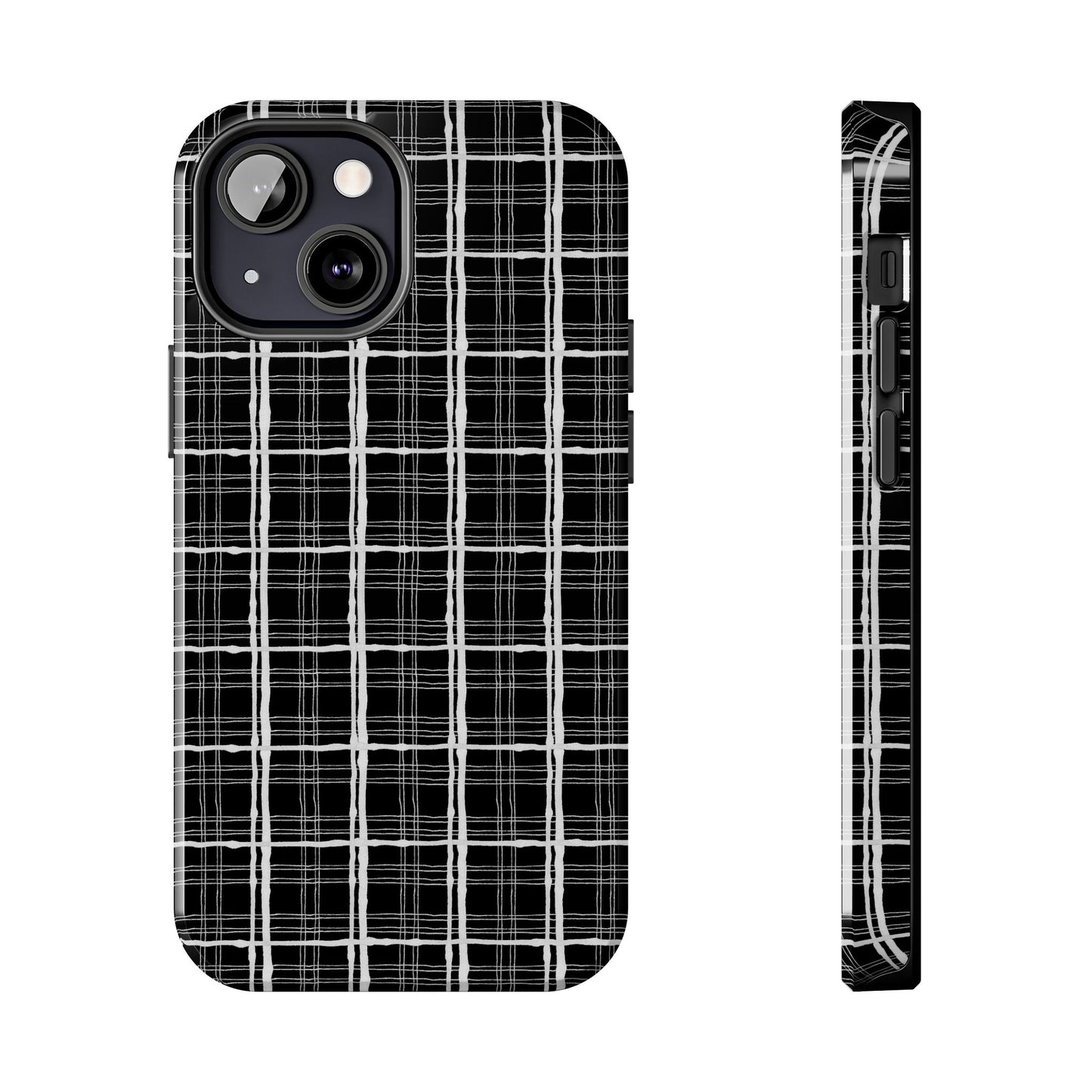 Sophistiplaid Black / White Phone Case