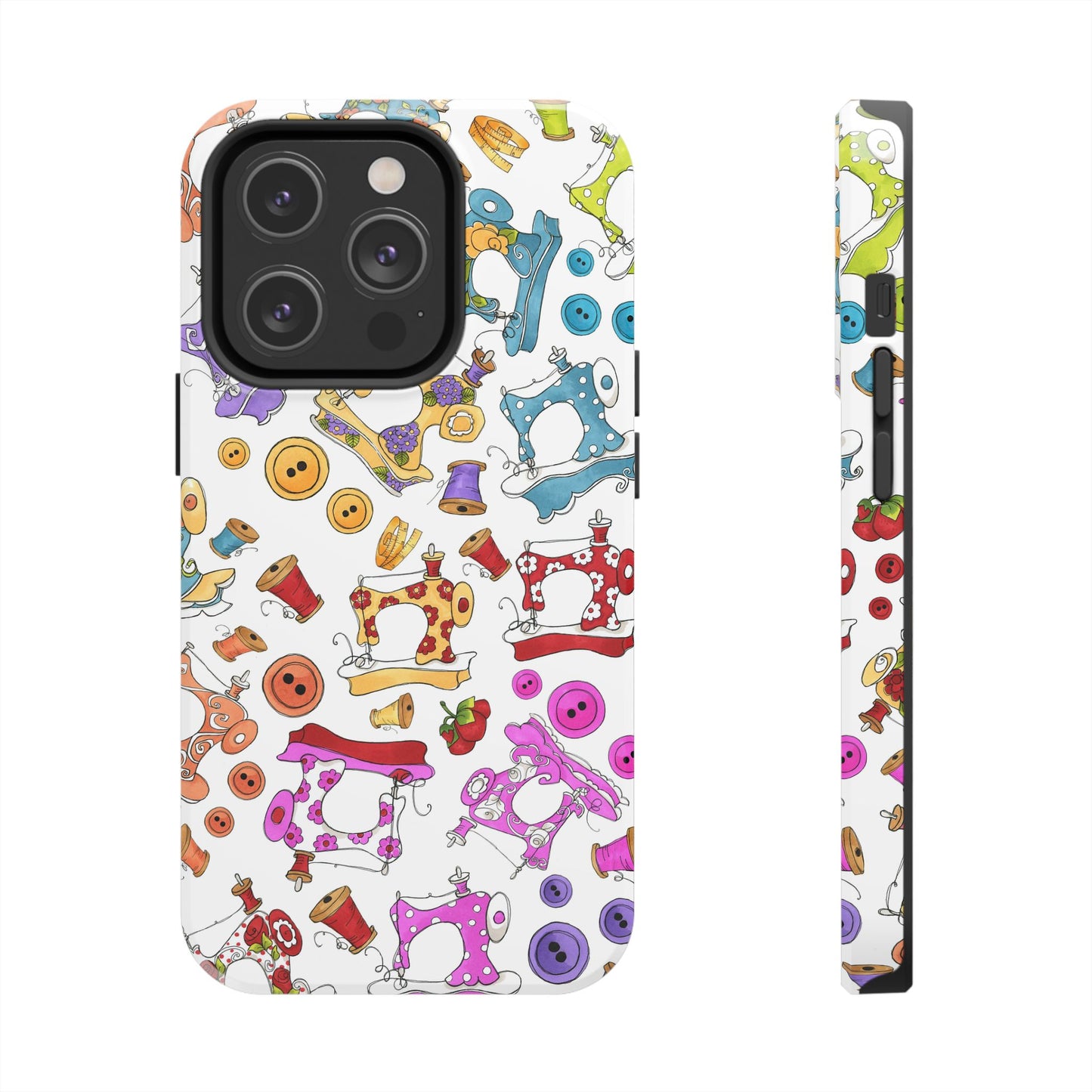 Sew Assorted White Phone Case