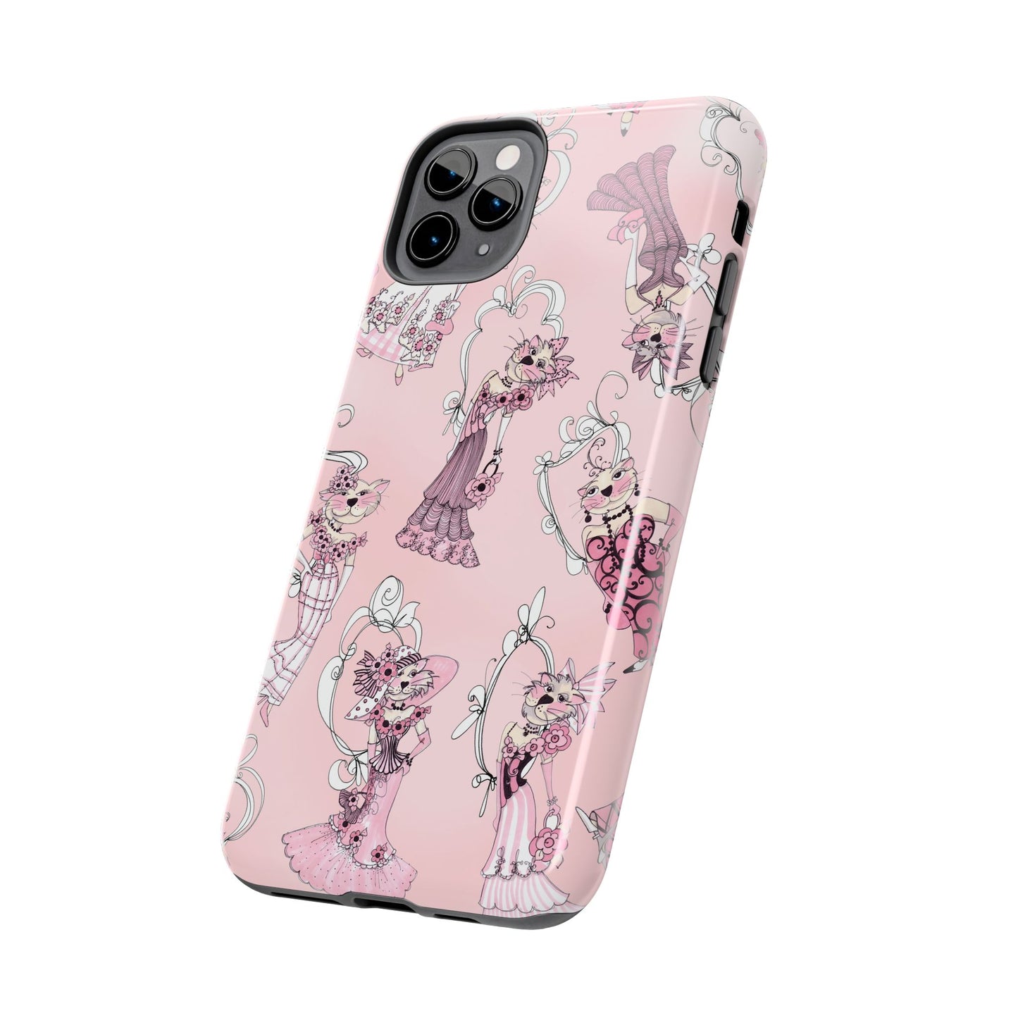 Lady Cats Tossed Phone Case