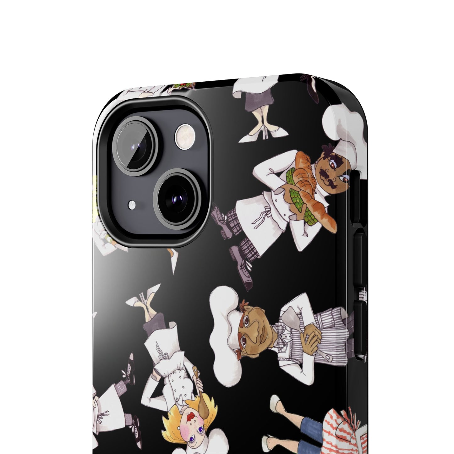 Tossed Chefs Black Phone Case