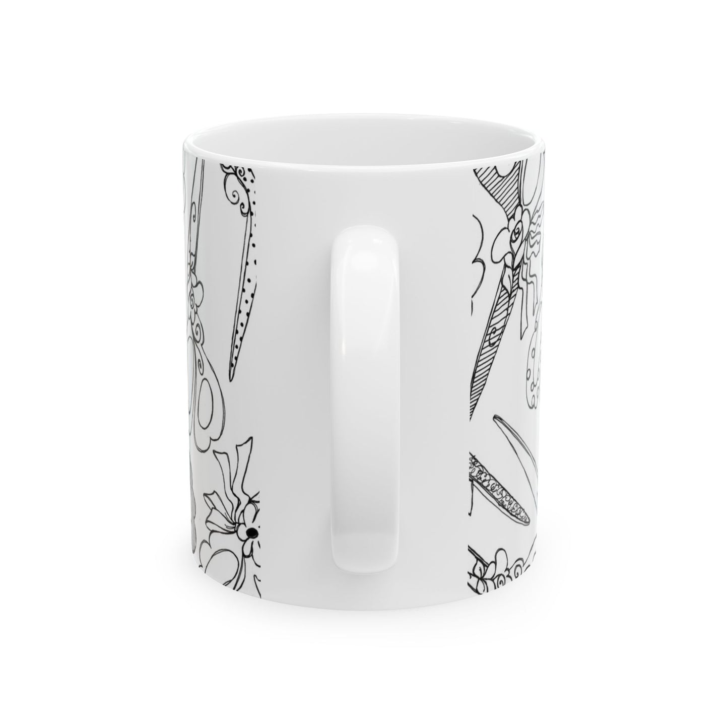Scissor Blizzard White / Black Cup