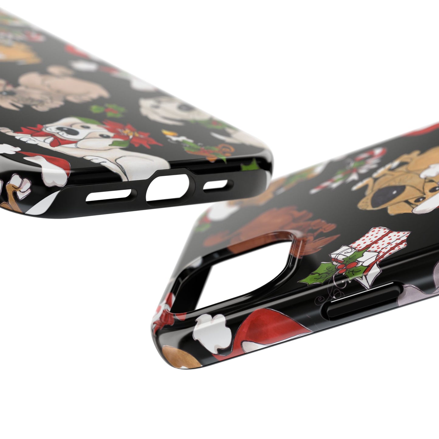 Doggie Toss Black Phone Case