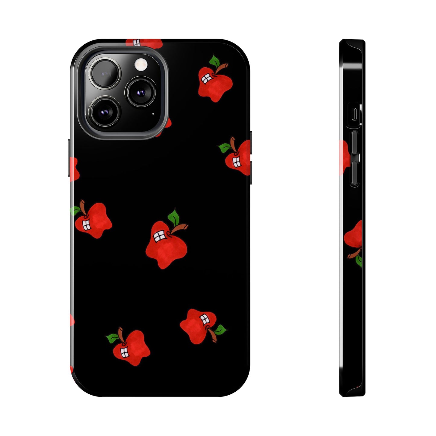 Flying Apples Black Phone Case