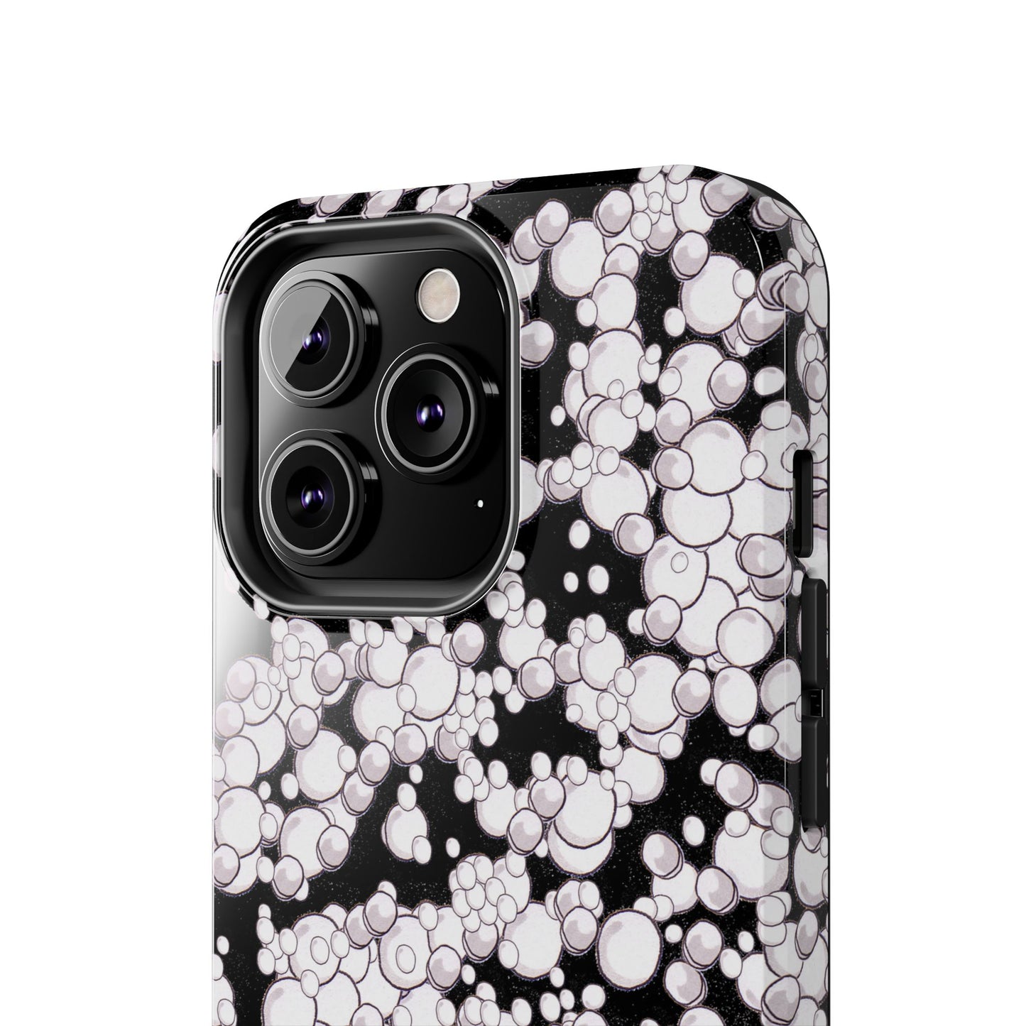 Bubble Dots Black Phone Case