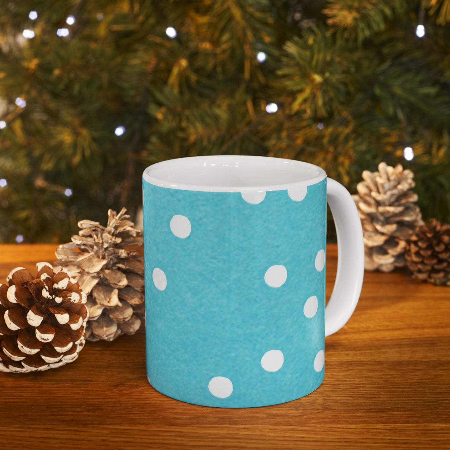 Big Dots Turquoise Cup