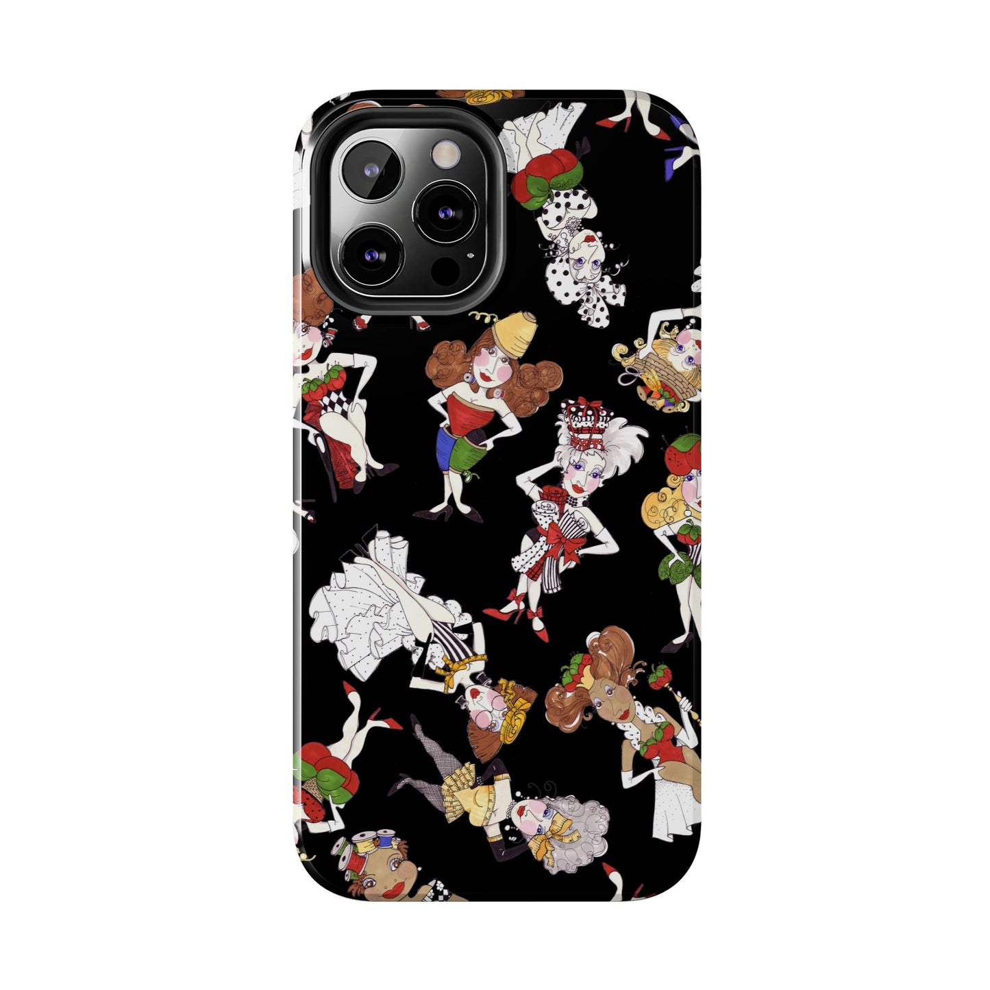Sew Tossed Black Phone Case