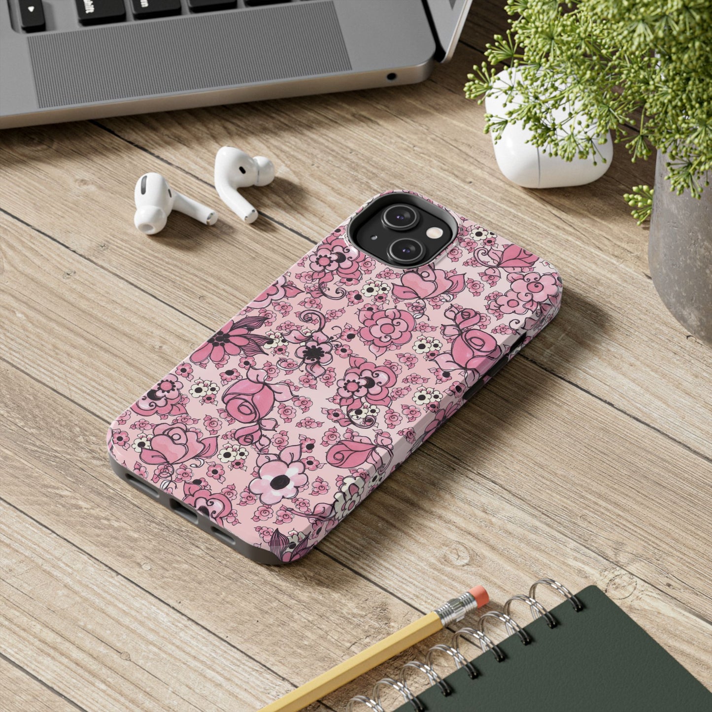 Profuse Posies Pink Phone Case