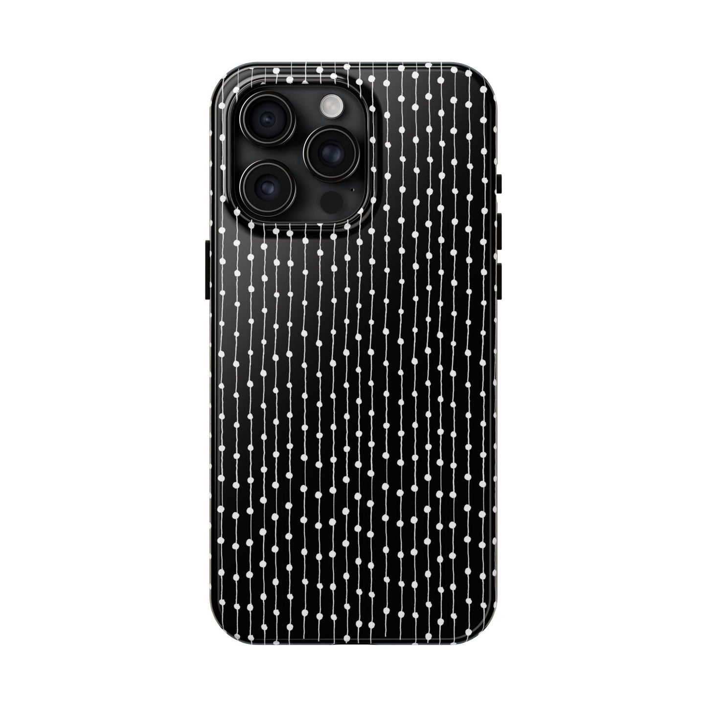 Pin Stripe Black / White Phone Case
