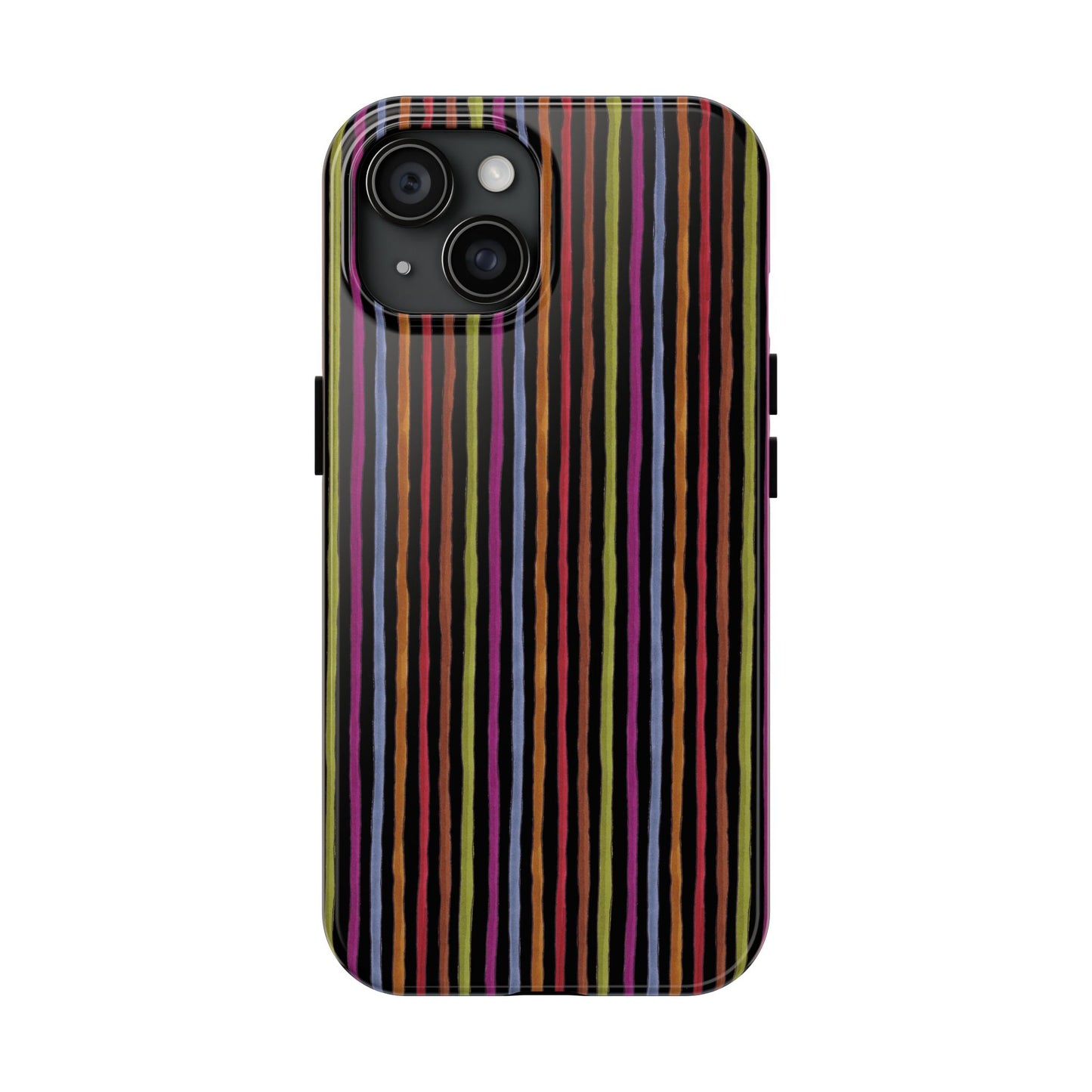 Stripe Black Phone Case