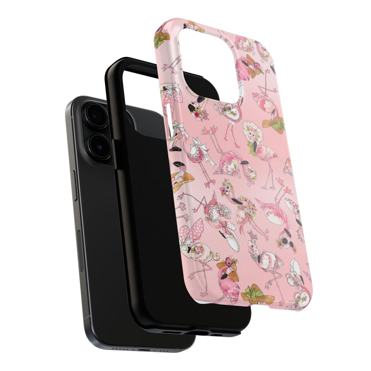 Tossed Flams Pink Phone Case
